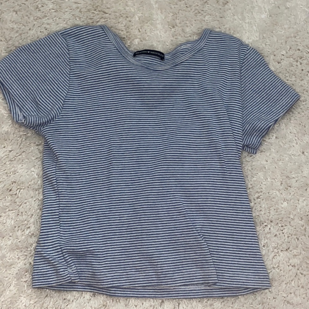 Blue striped Brandy Melville top